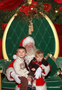 The best Santa around Vancouver. Plus, how cute are my boys in their ties and sweaters?
