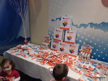 Just One of the Tables Full of Kinder Chocolate